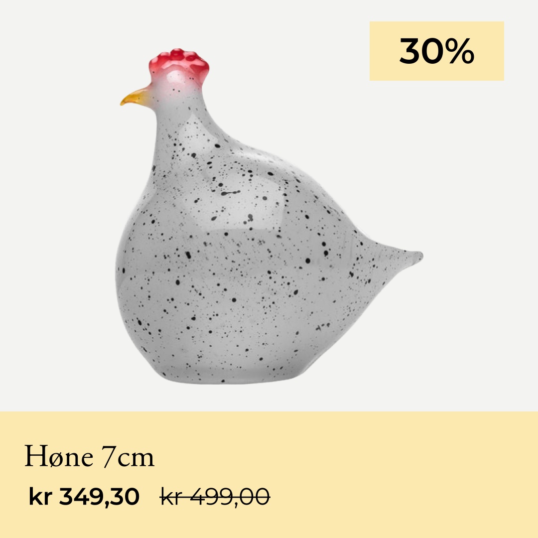 Hadeland Glassverk Facebook ad: 50% på påskepynt!