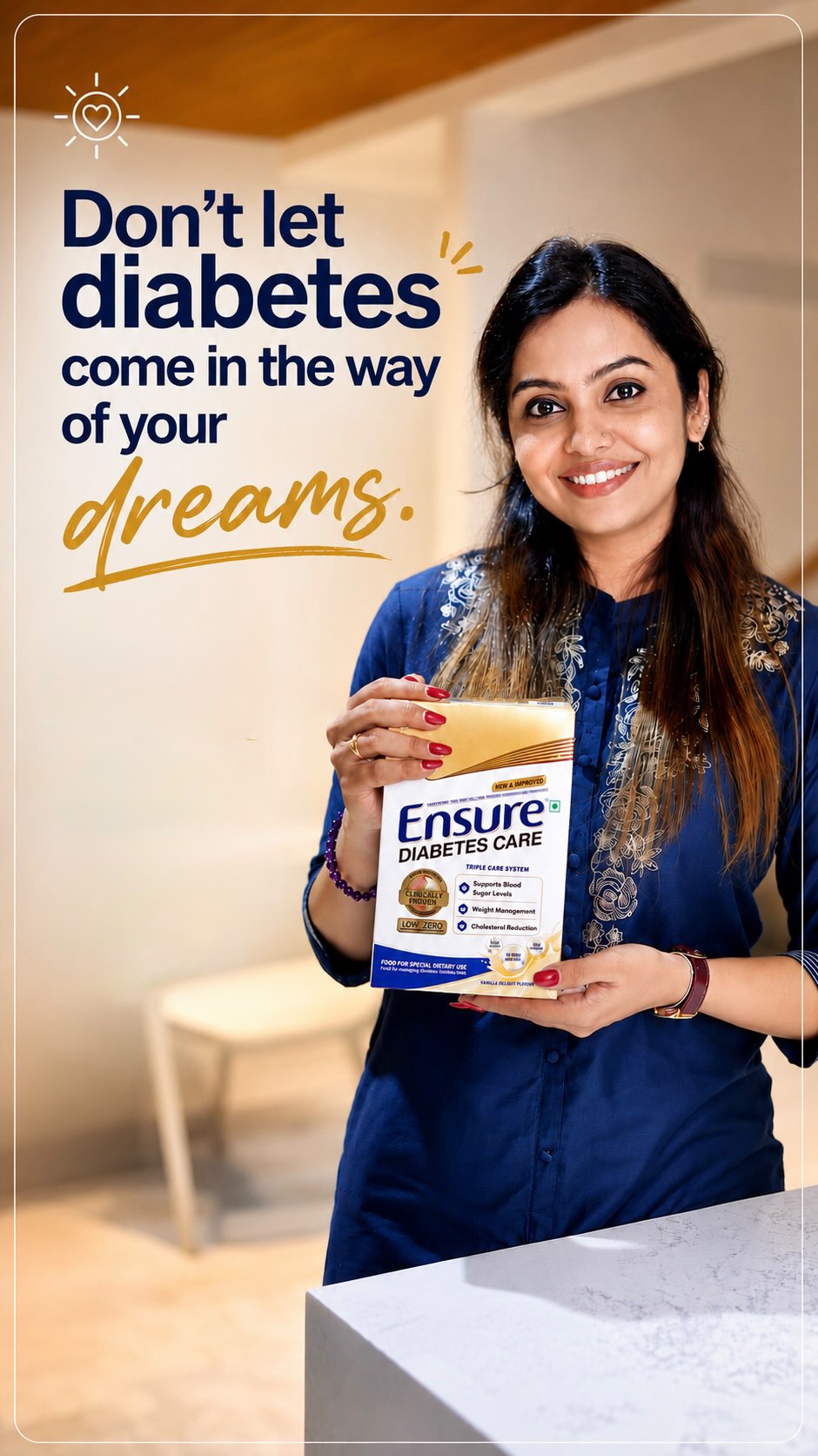 Ensure India Facebook ad: Fuel your day with nutrition that fits your…
