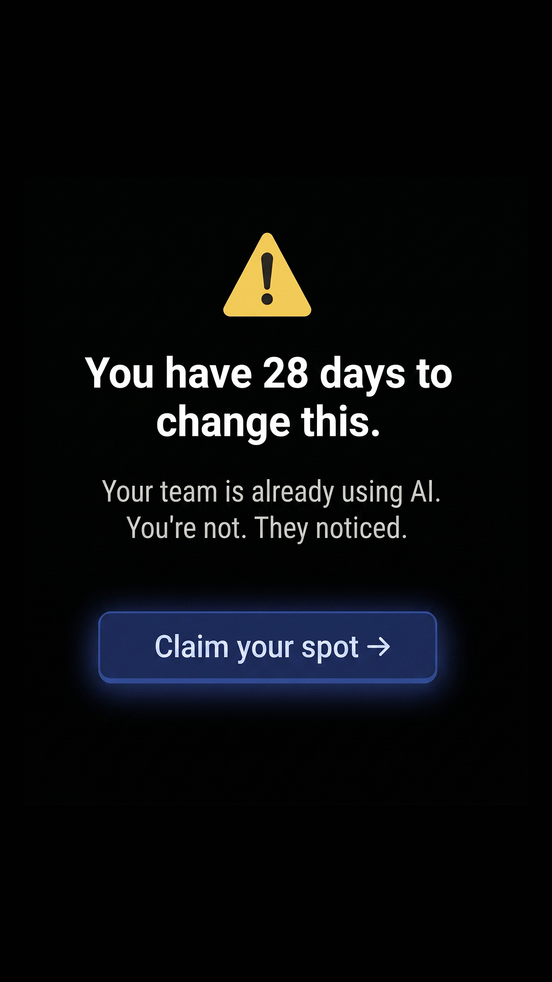 AI Simplified Facebook ad
