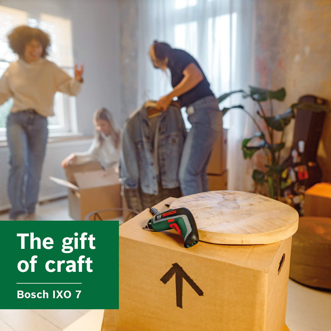 Bosch DIY and Garden Facebook ad: Looking for a gift for an amazing woman…
