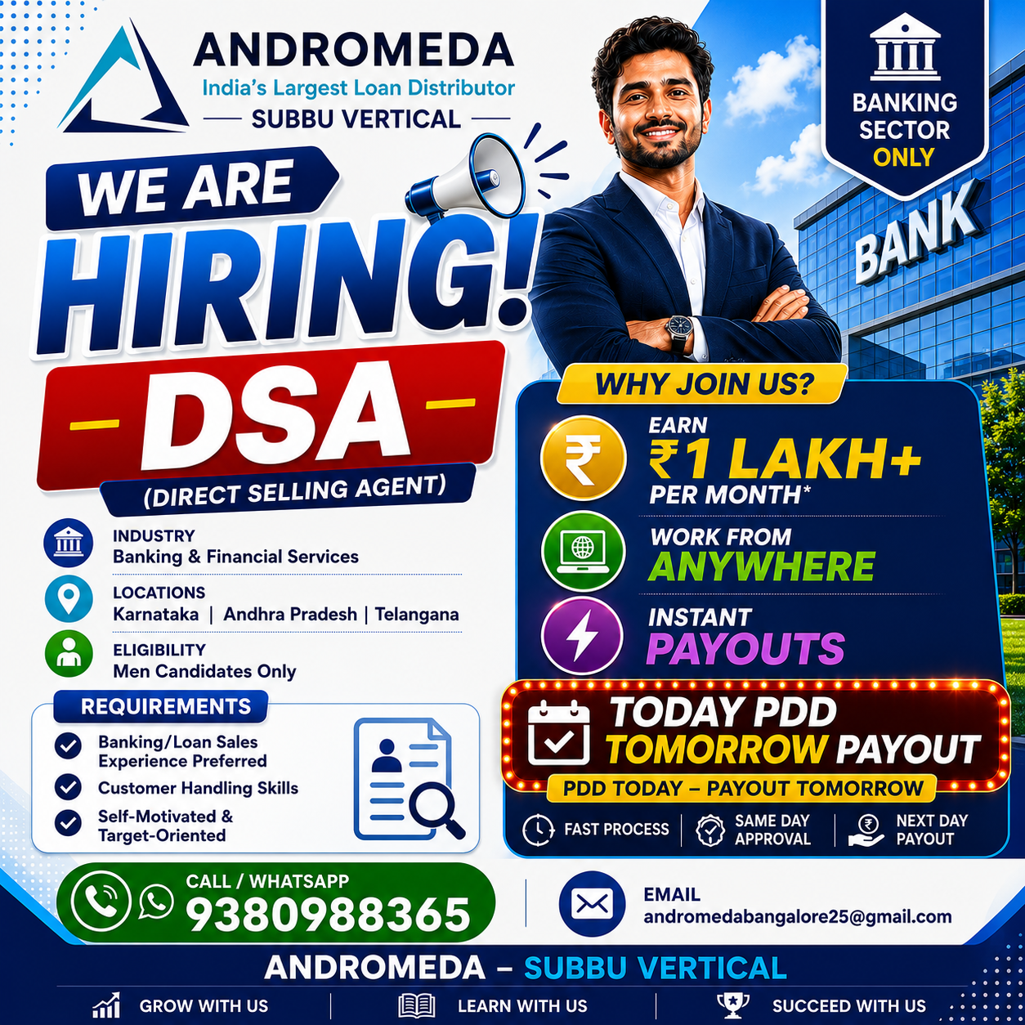 Andro South Bangalore Facebook ad: We’re Hiring at Andro South Bangalore!