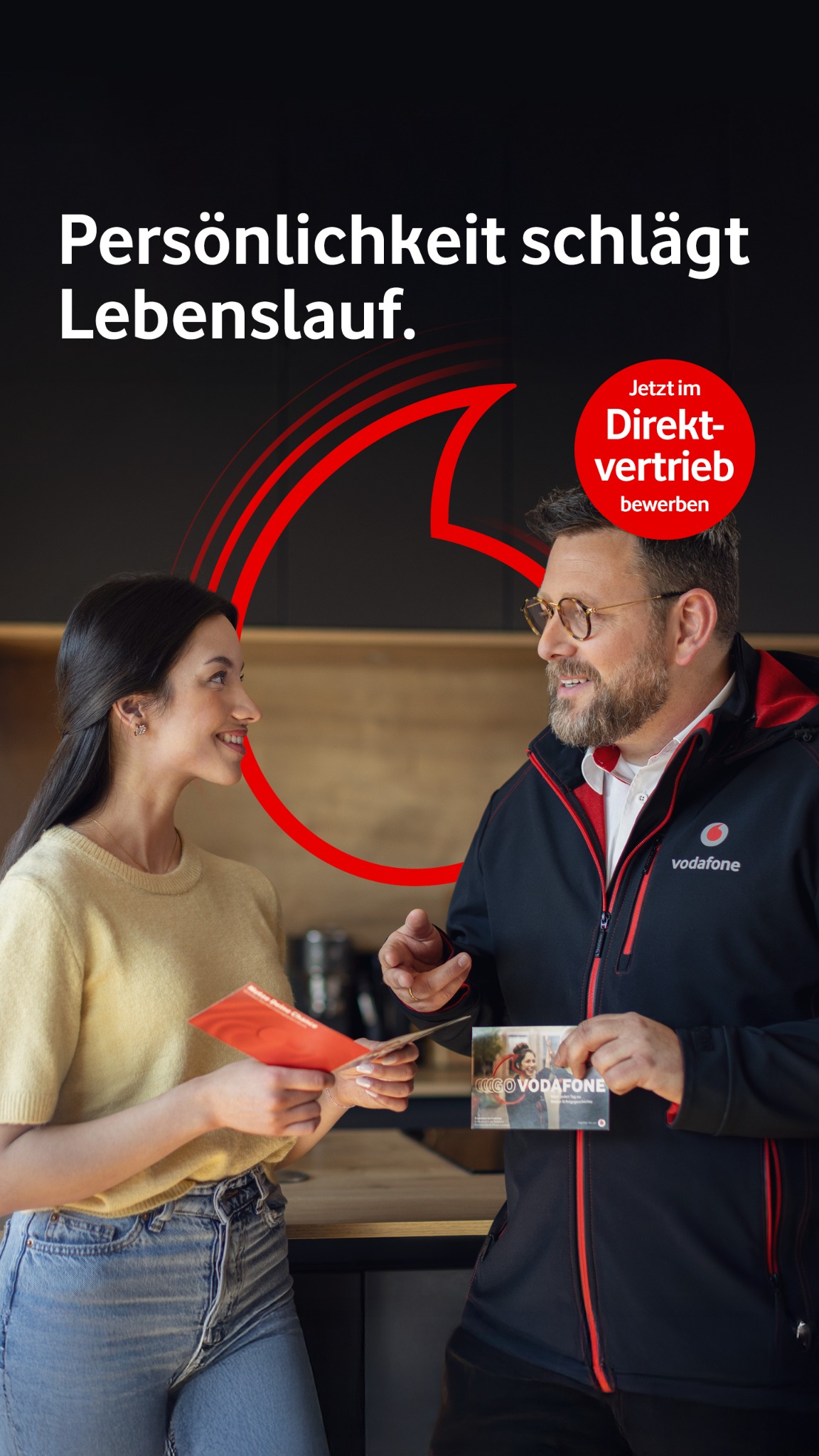 Vodafone Direktvertrieb Facebook ad