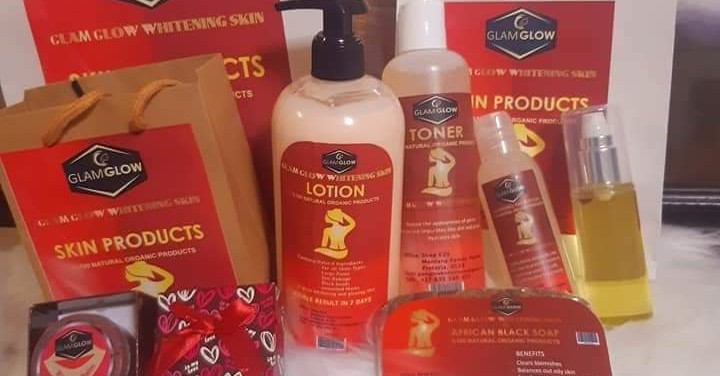 Glam Glow skin care products Facebook ad