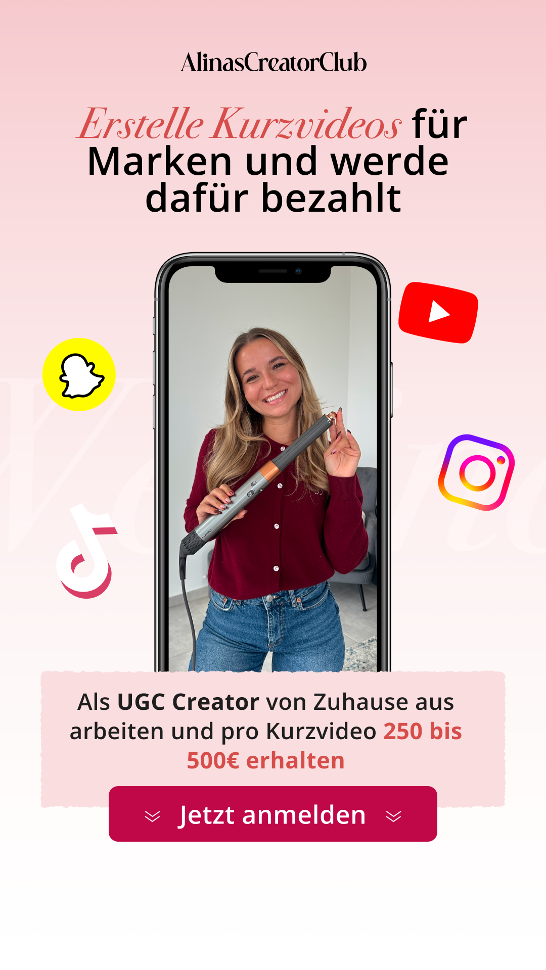 Alinas Creator Club Facebook ad