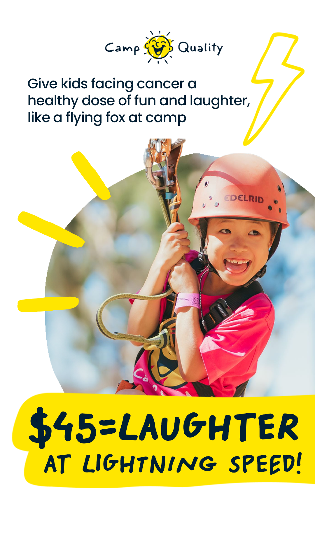 Camp Quality Facebook ad