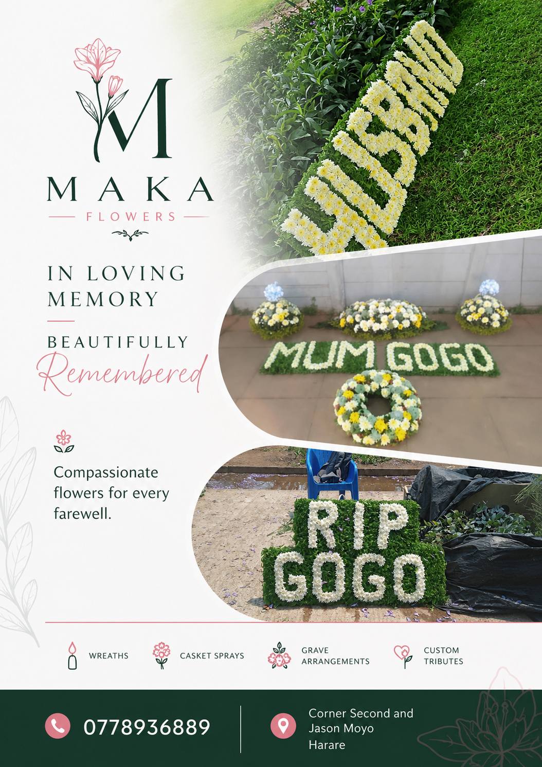 Maka Flowers Facebook ad: Flowers that speak from the heart.