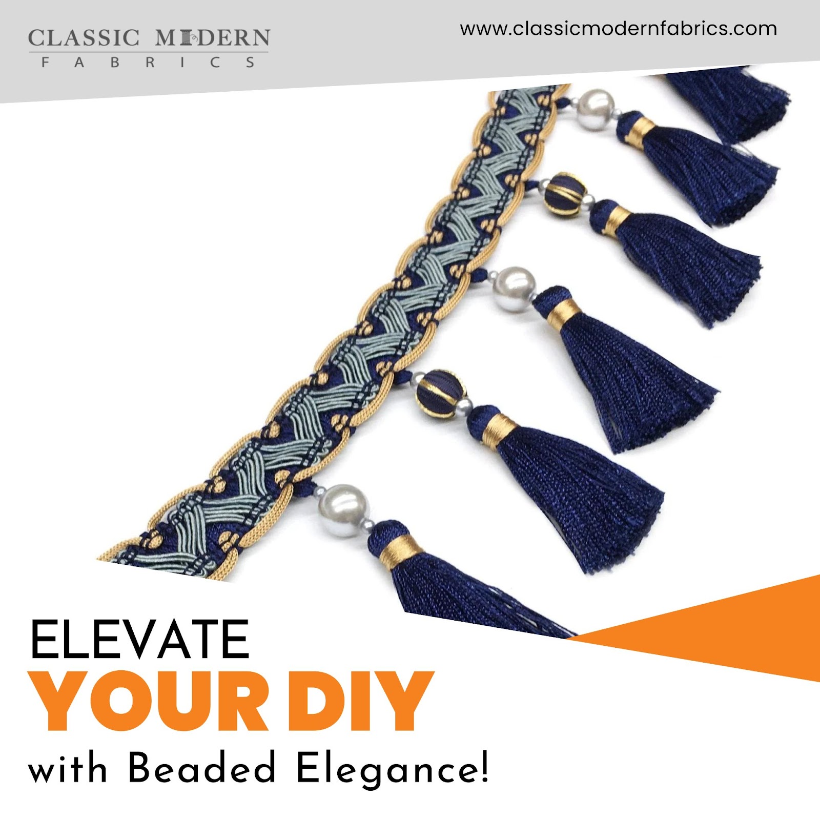 classicmodernfabrics Facebook ad: Decorative Trims & Tapes