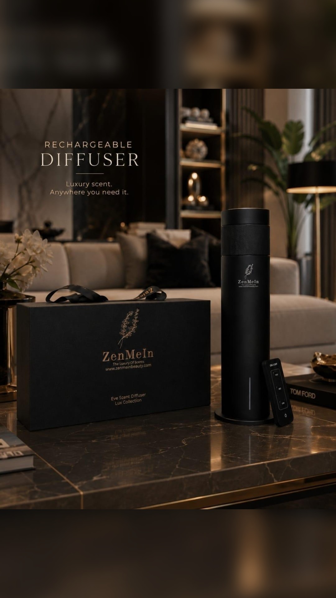 Zenmein Beauty Facebook ad: Shop Premium Luxury Scents & Air Diffusers for Your Home…