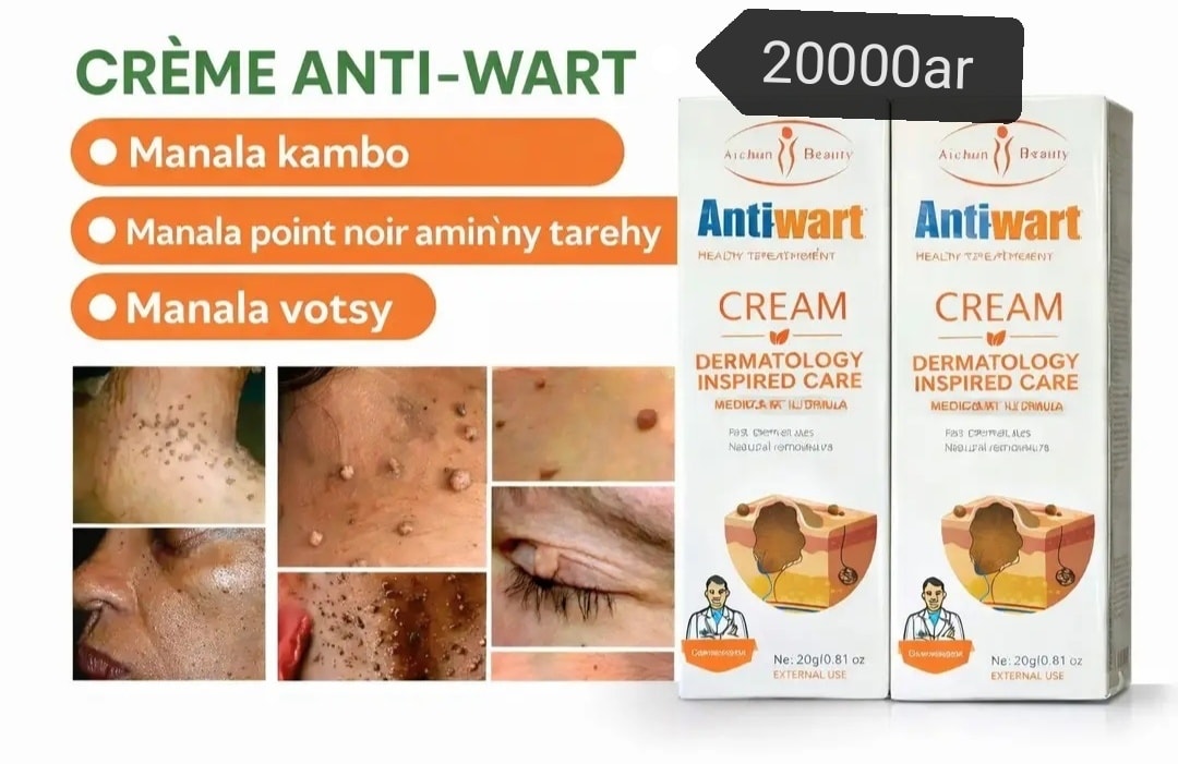 RK cosmétiques Facebook ad: CRÈME ANTI-WART