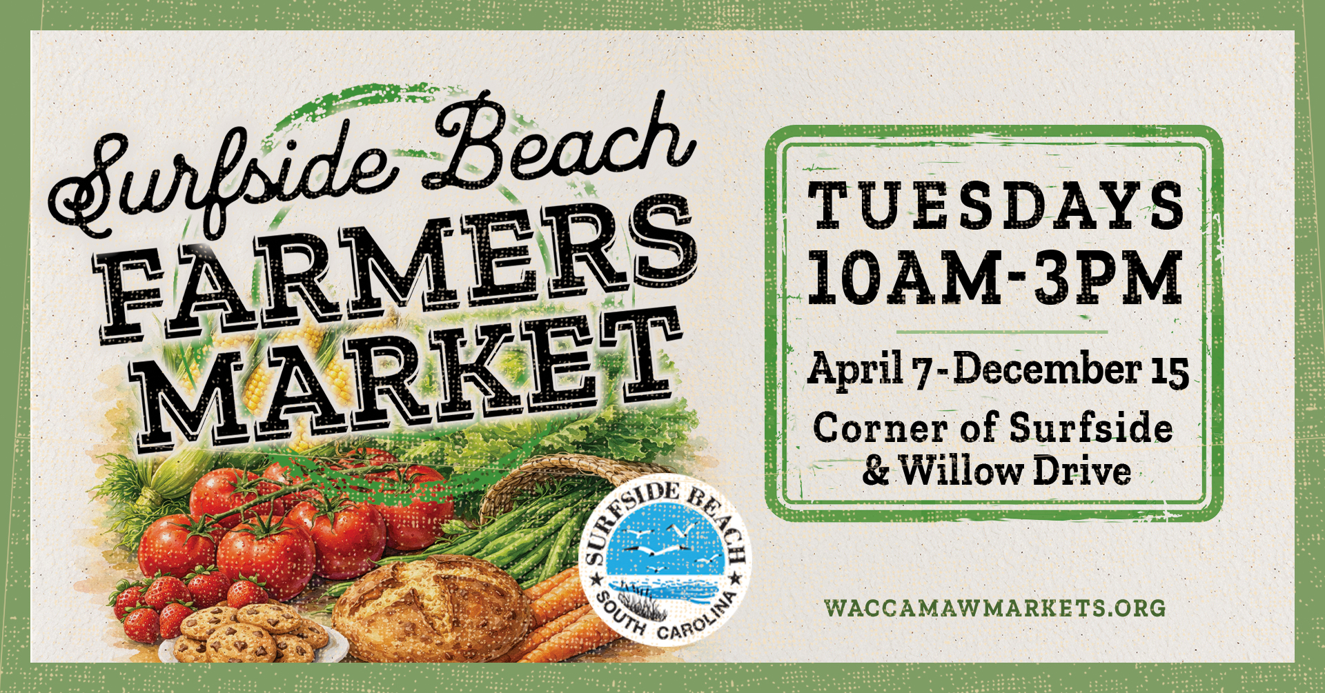 Waccamaw Market Cooperative Facebook ad: Surfside Beach Farmers Market