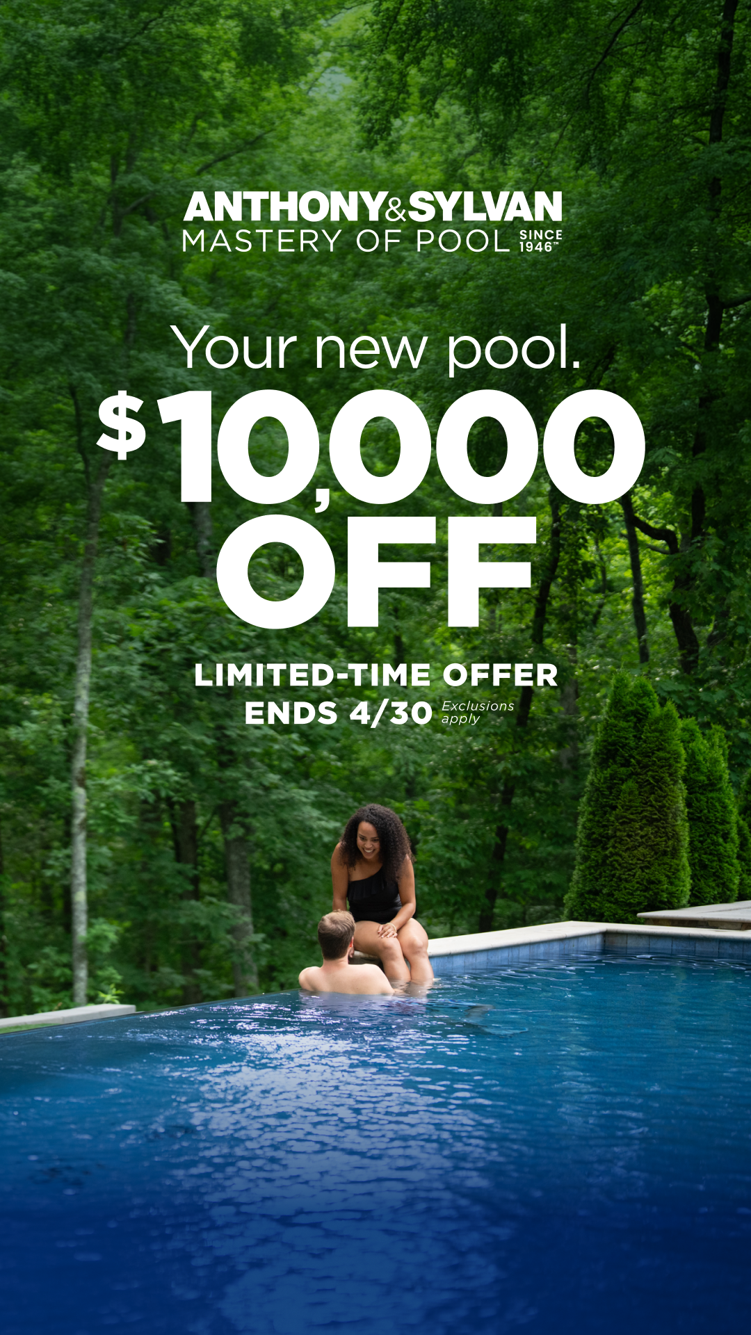 Anthony & Sylvan Pools Facebook ad