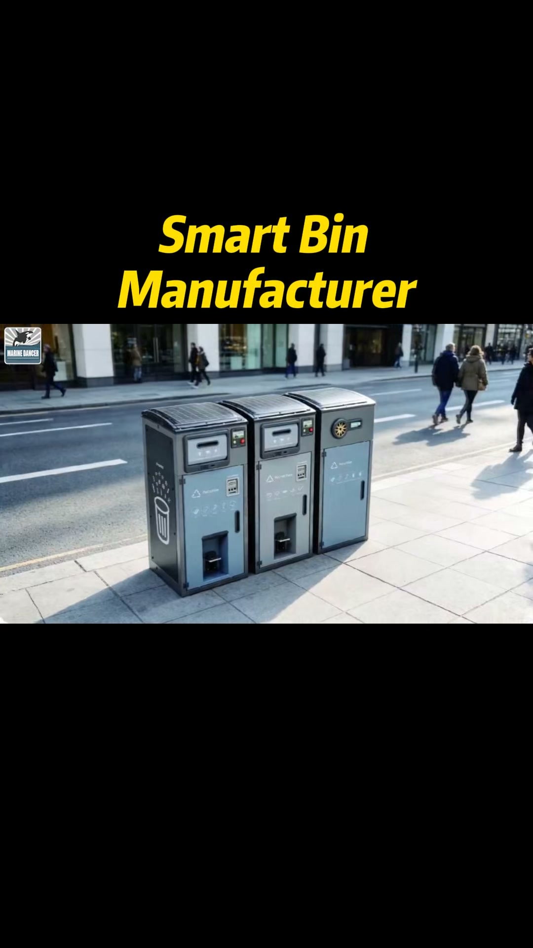 WDF Smartbin Manufacturer Facebook ad: Smart Solar Recycling Bins | Bulk Quote Available