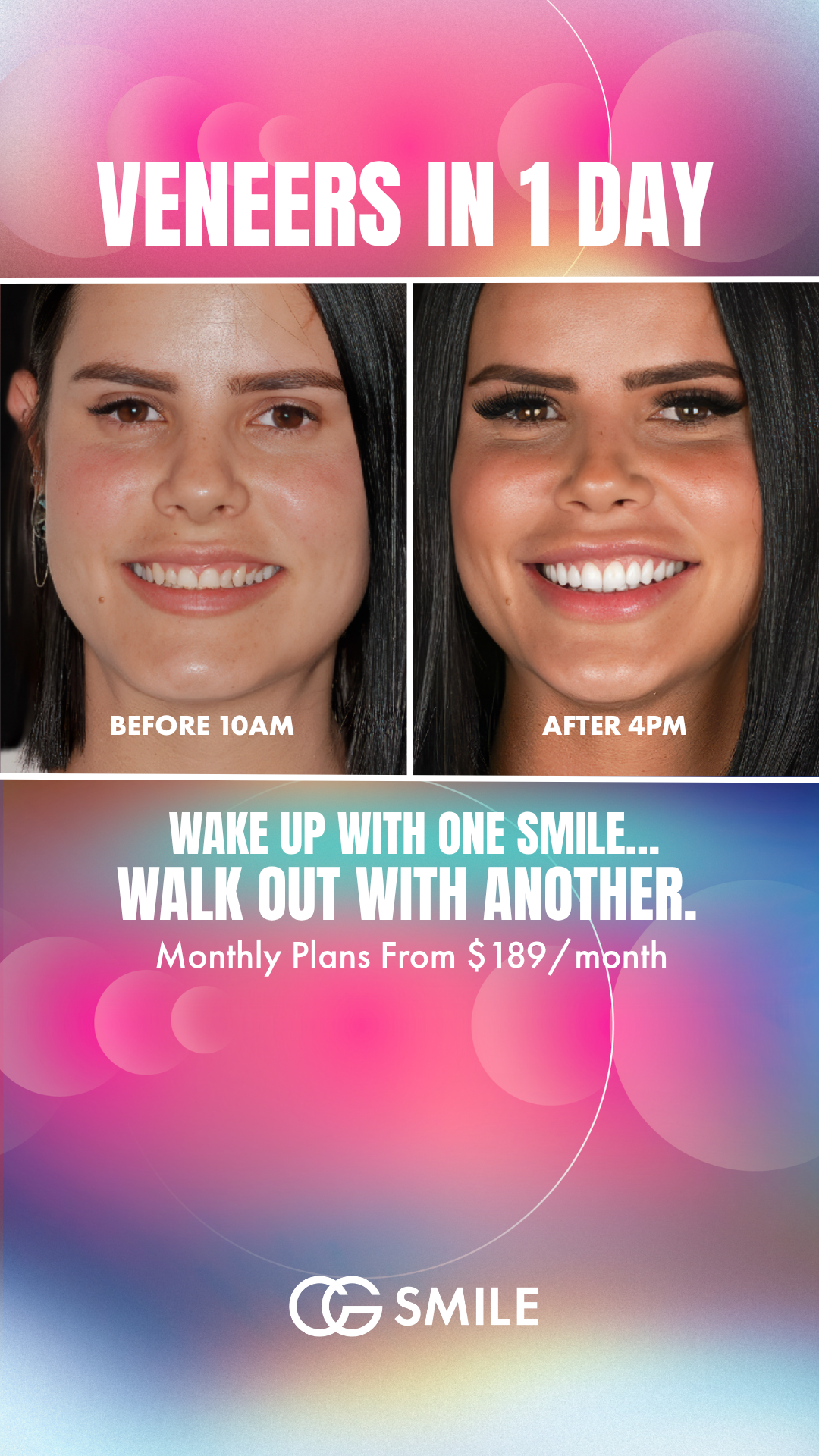 CG Smile Facebook ad