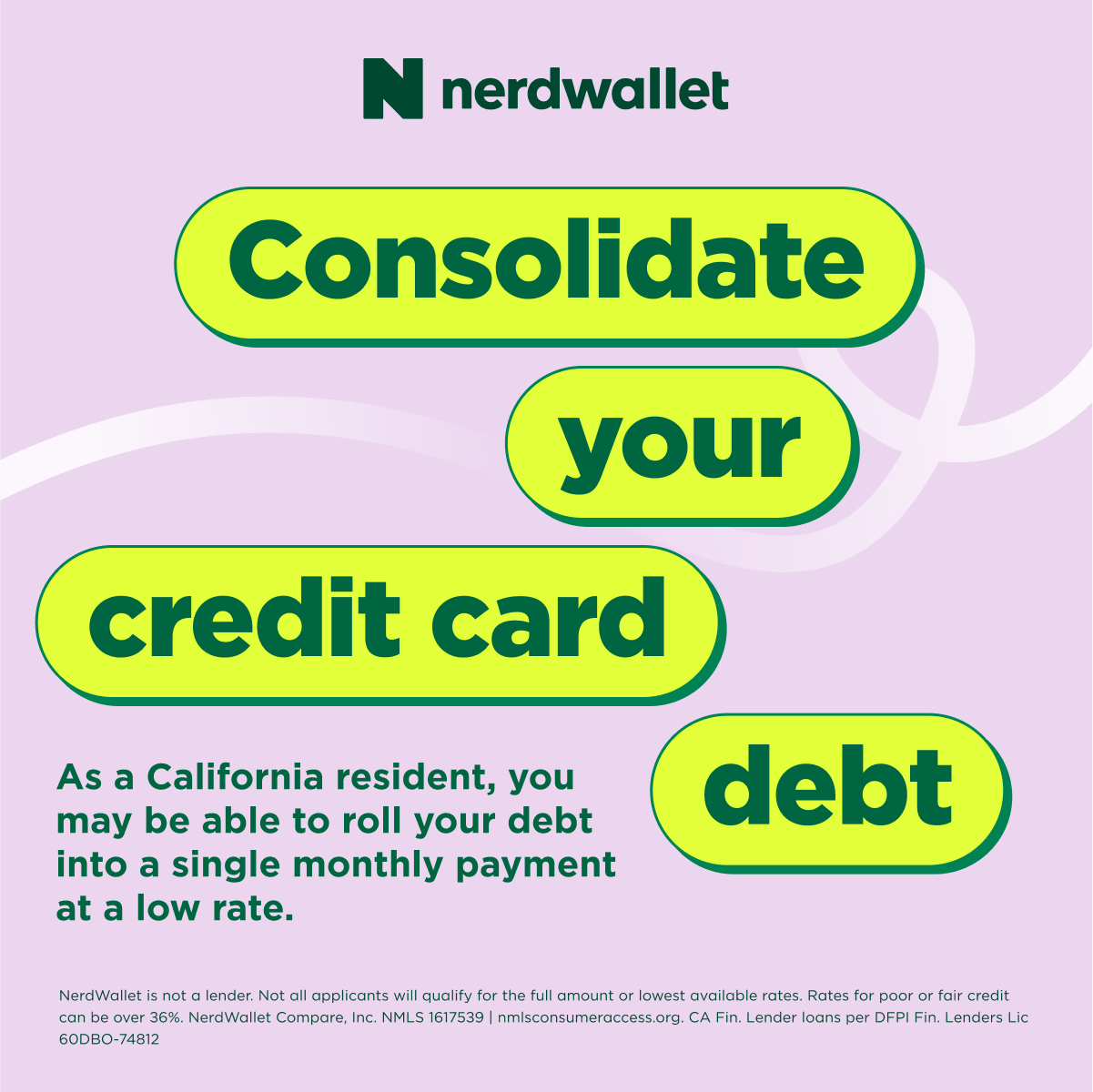 NerdWallet Facebook ad