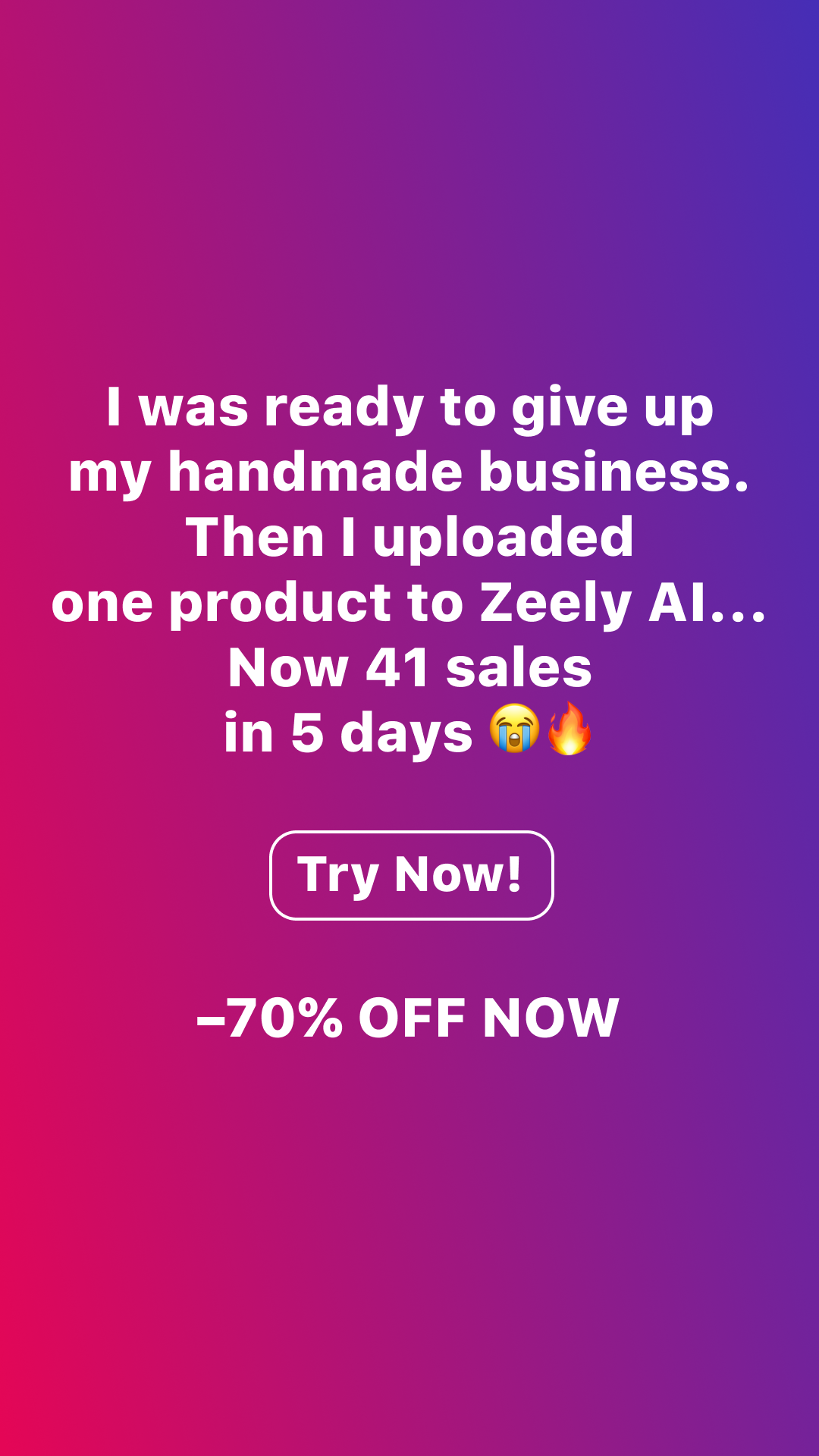 Zeely Facebook ad
