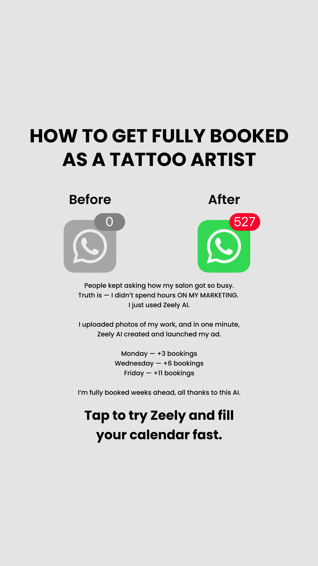 Zeely Facebook ad