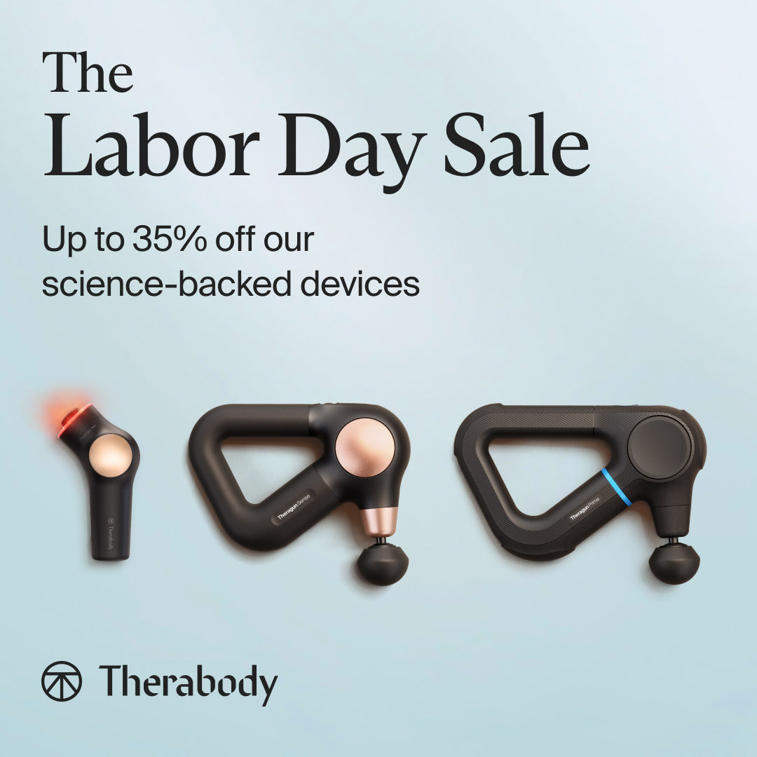 Therabody Facebook ad: Labor Day Deals