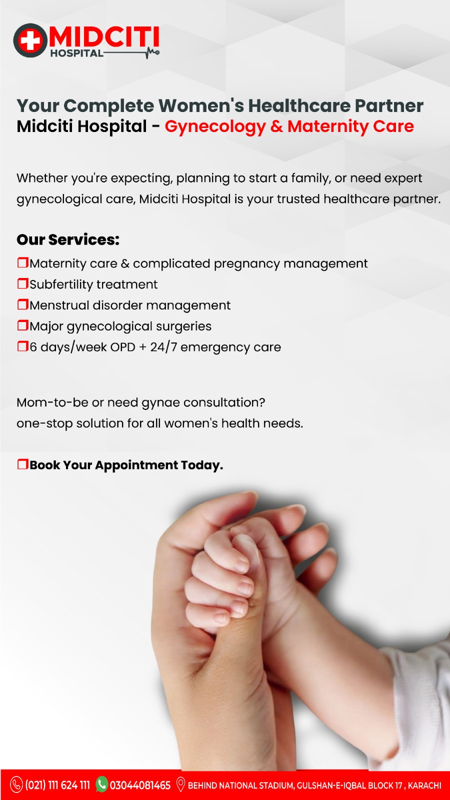 Midciti Hospital Facebook ad