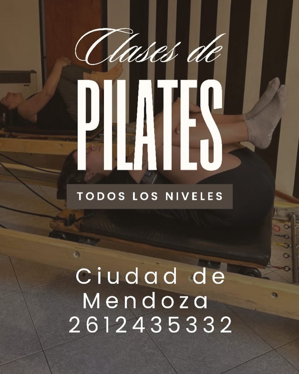 Romina Francini Pilates Facebook ad: Diciembre puede ser un mes intenso… pero no…