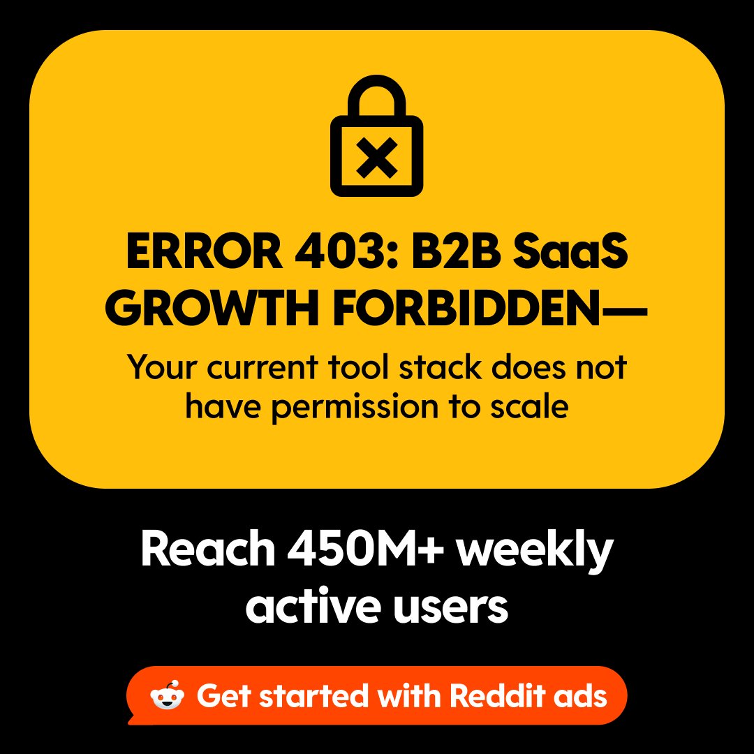 Reddit for Business Facebook ad
