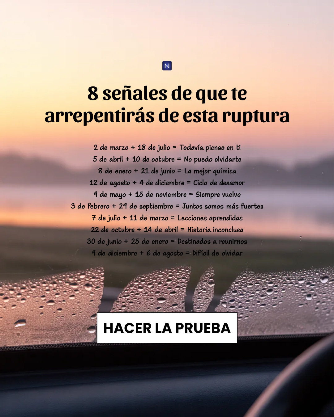 Nebula: Does my ex returns? Facebook ad