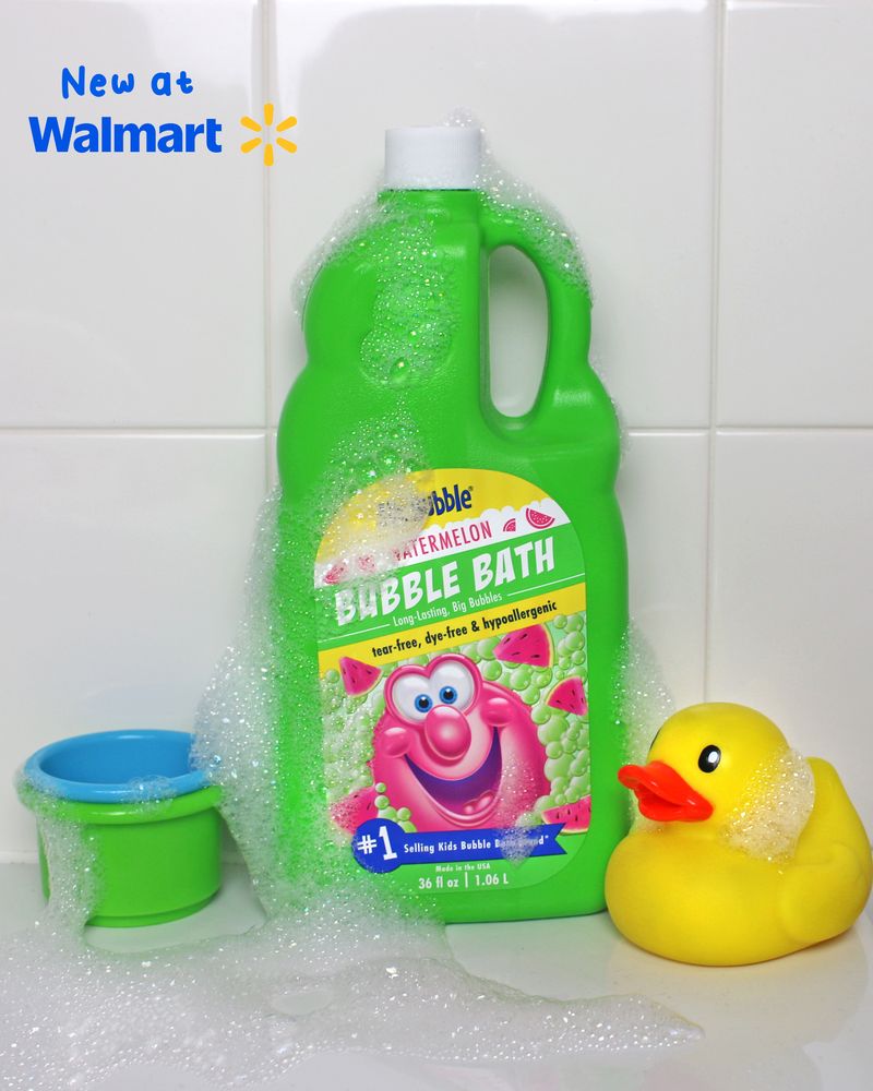 Mr. Bubble Facebook ad: NEW Mr. Bubble Watermelon Bubble Bath makes bath…