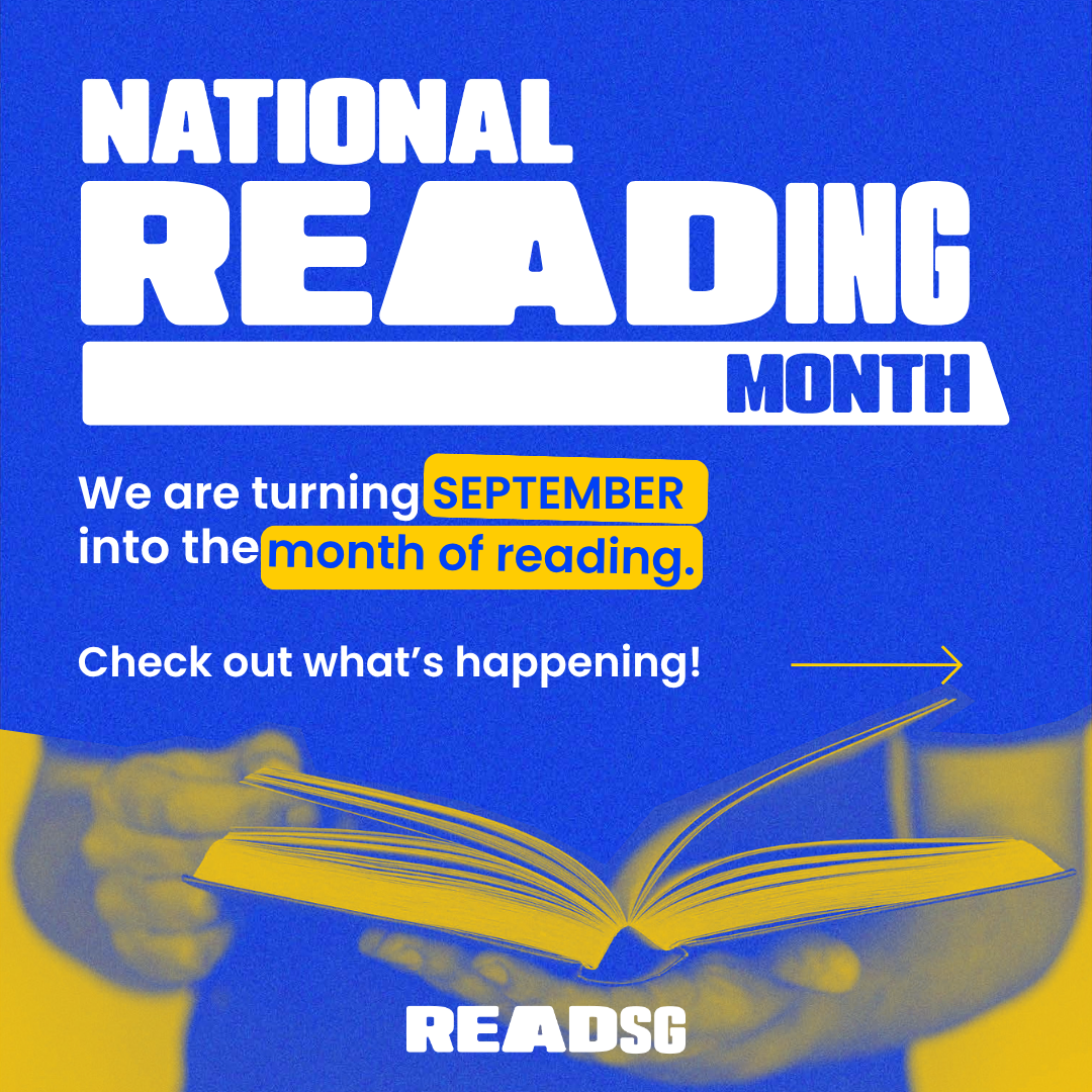 Public Libraries Singapore Facebook ad: Let's get ready for National Reading Month this…