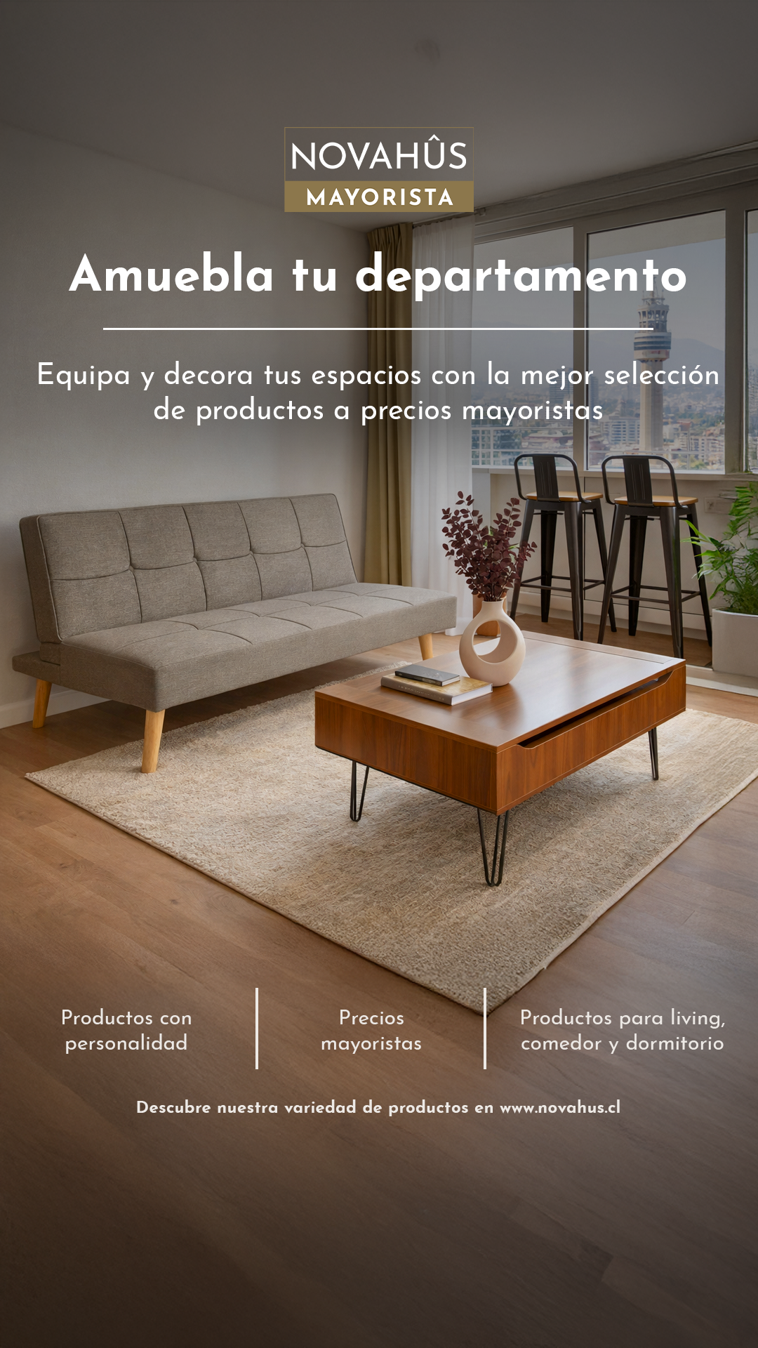 Novahûs Muebles y Deco Facebook ad from Apr 21, 2026