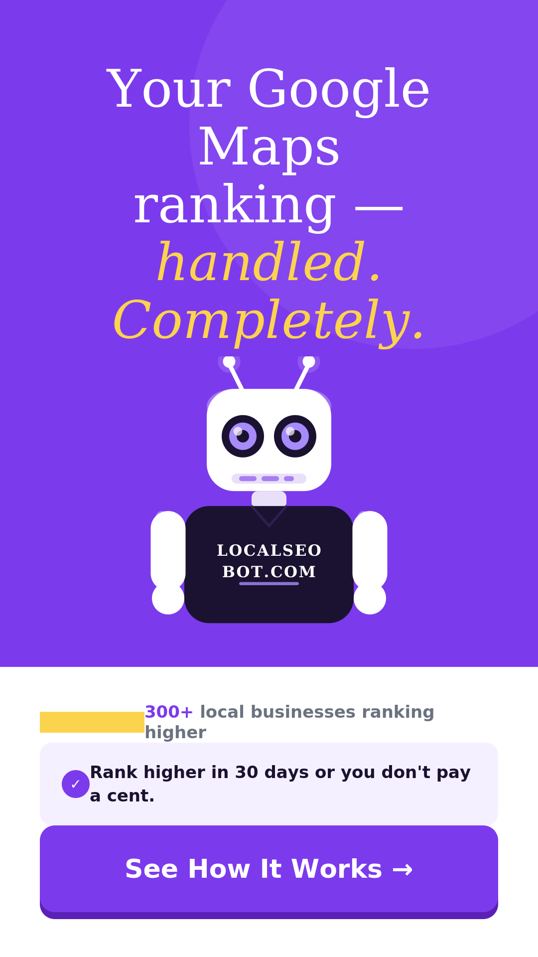 Local SEO Bot Facebook ad from Apr 8, 2026