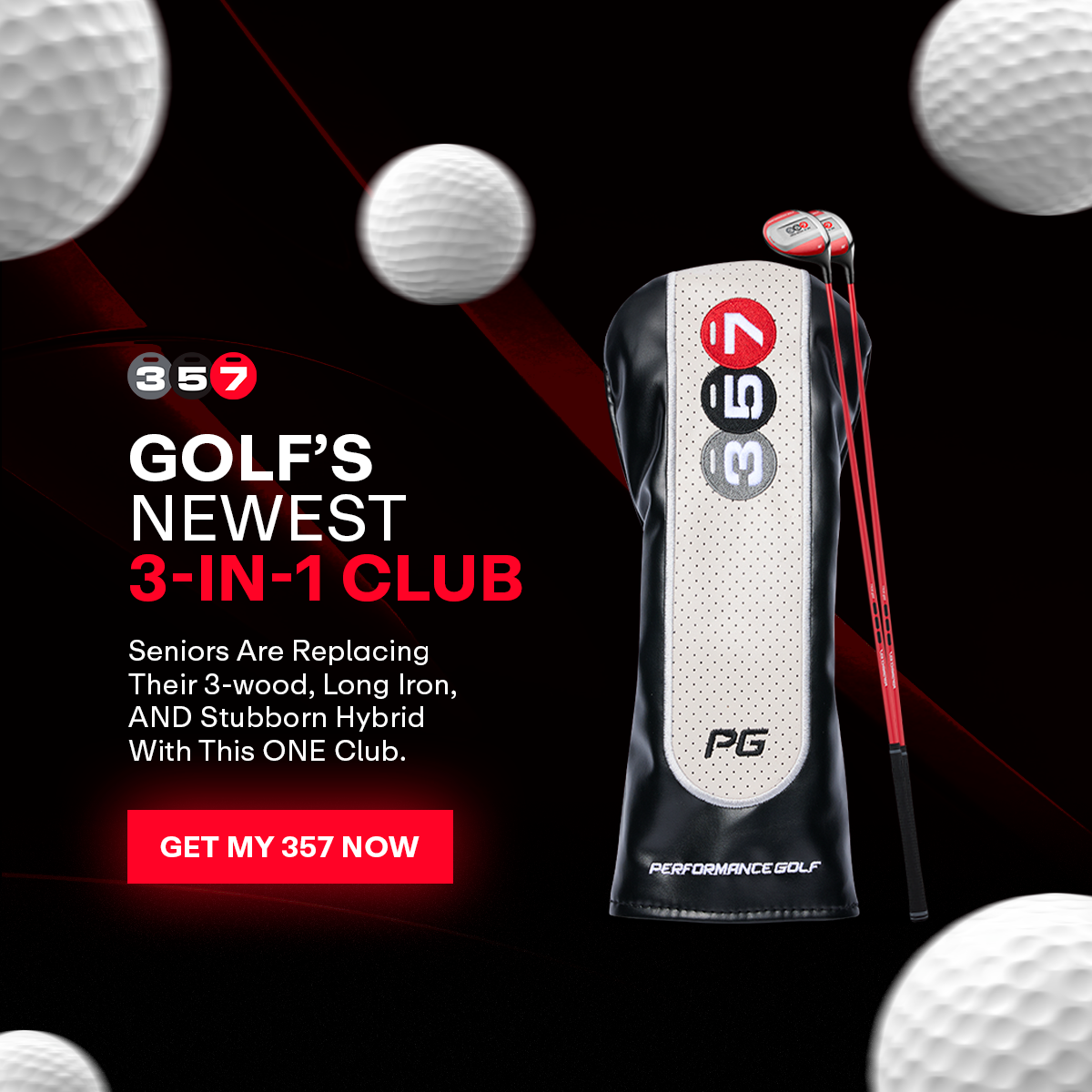 Performance Golf Facebook ad