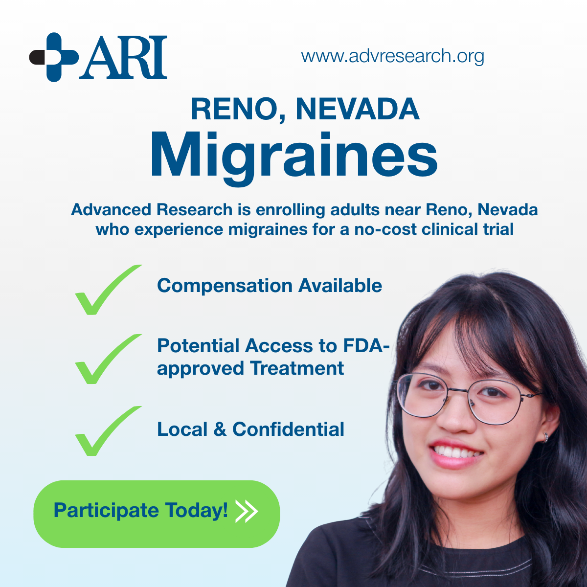 Advanced Research Institute Facebook ad