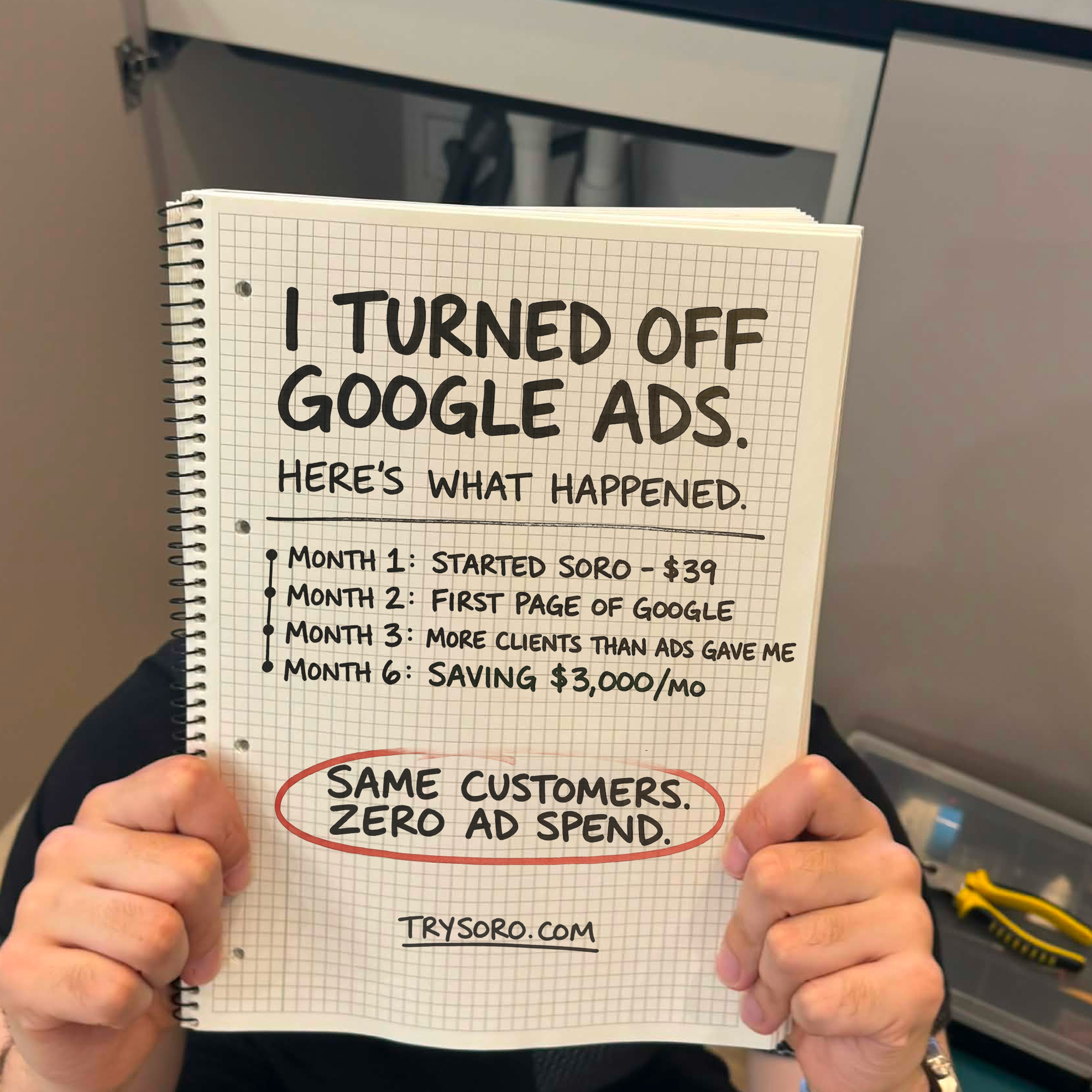 Soro SEO Facebook ad
