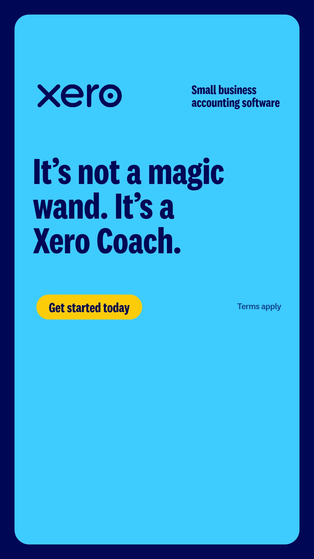 Xero Facebook ad