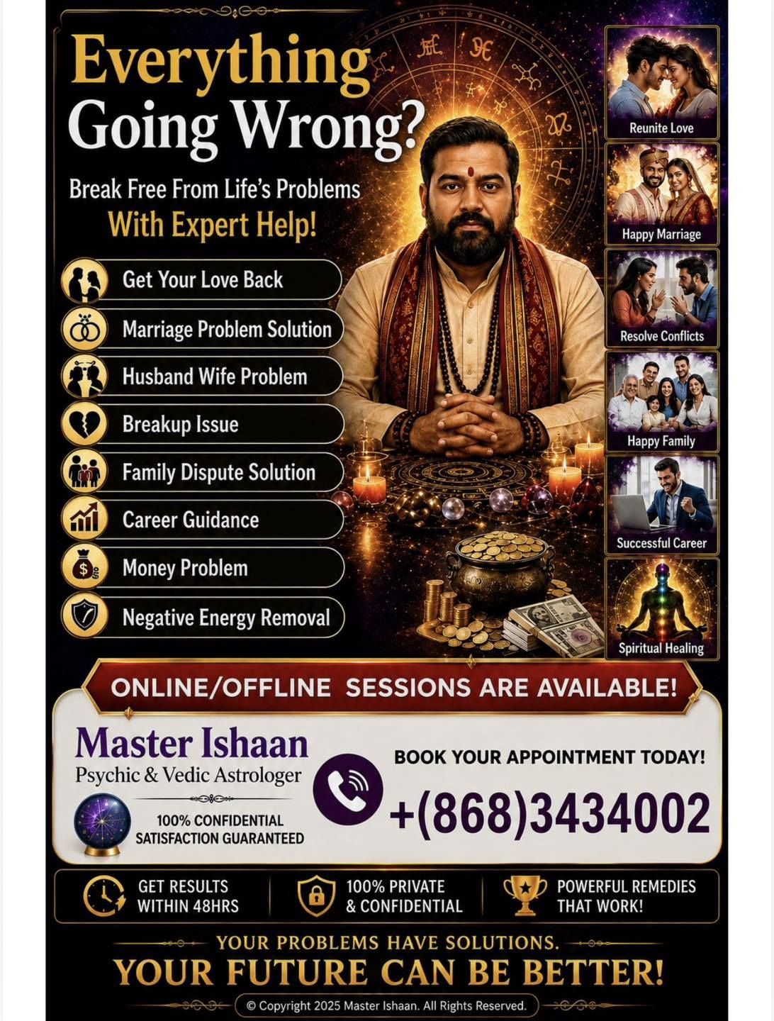 Master Muthu Jii Facebook ad: Master Muthu Jii Offers spiritual guidance, astrology…
