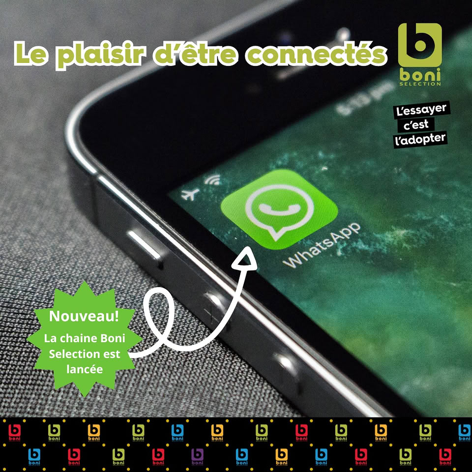 Boni Selection RDC Facebook ad: Le plaisir d'être connectés