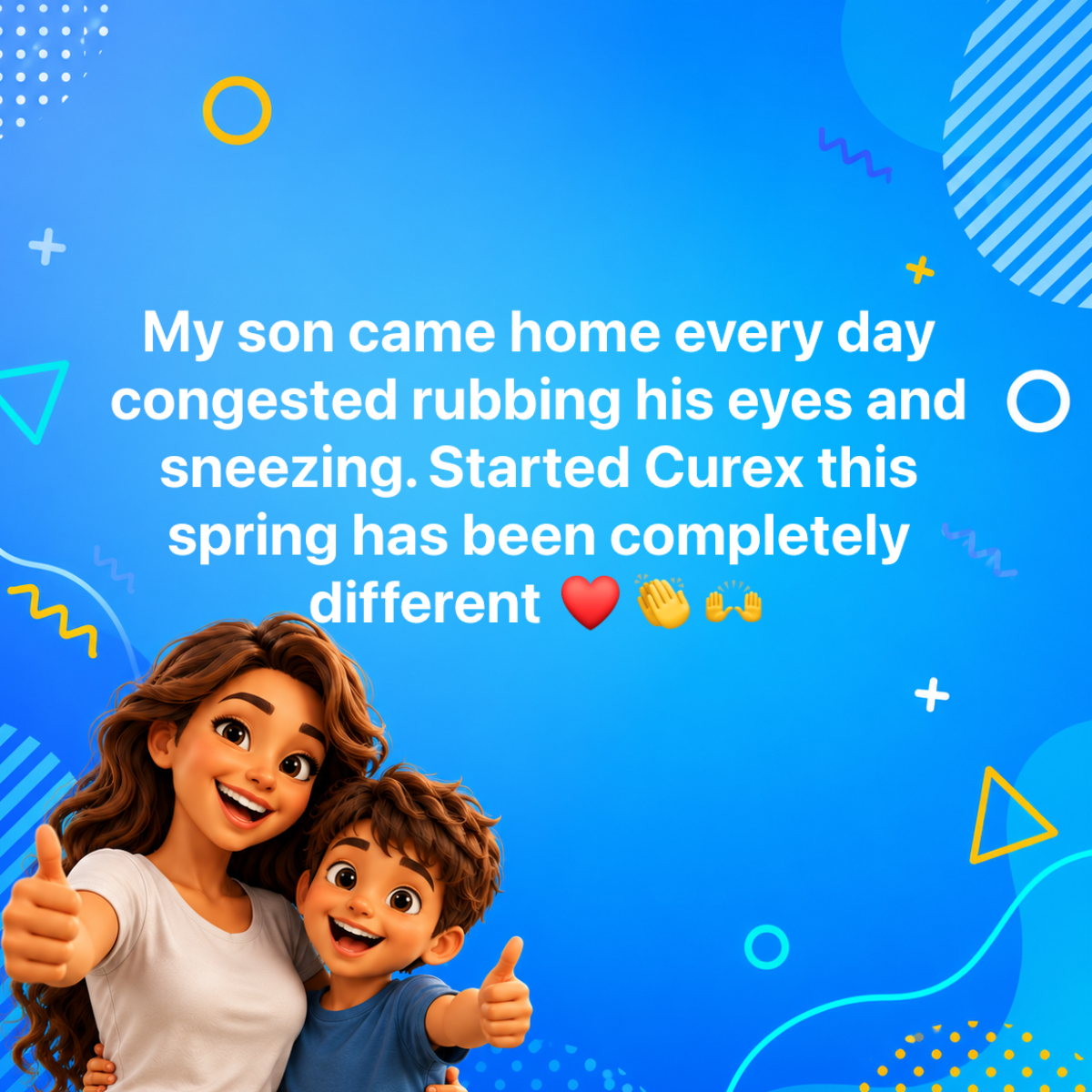 Curex Allergy Facebook ad