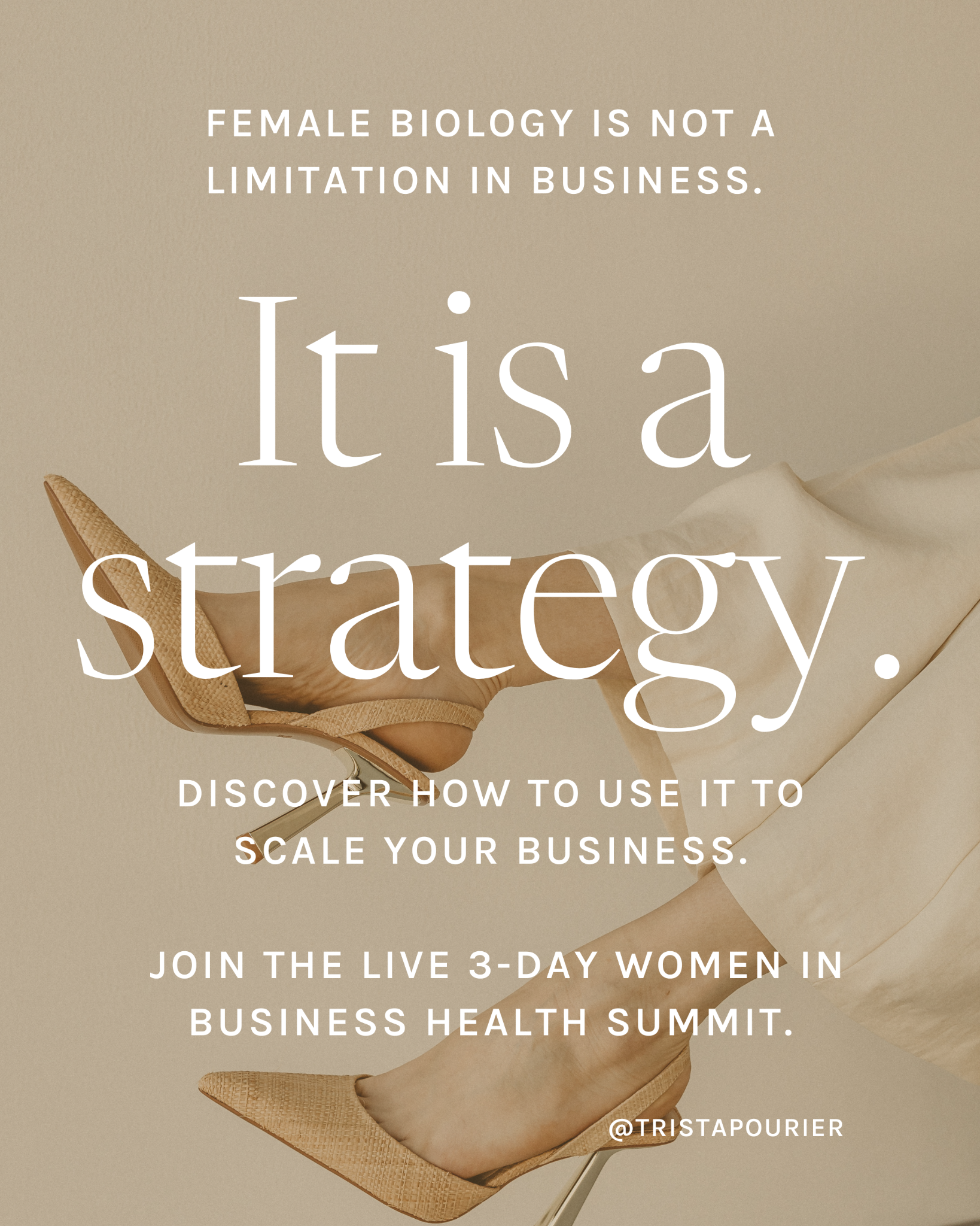 Trista Pourier Facebook ad: Landing Page Online summit