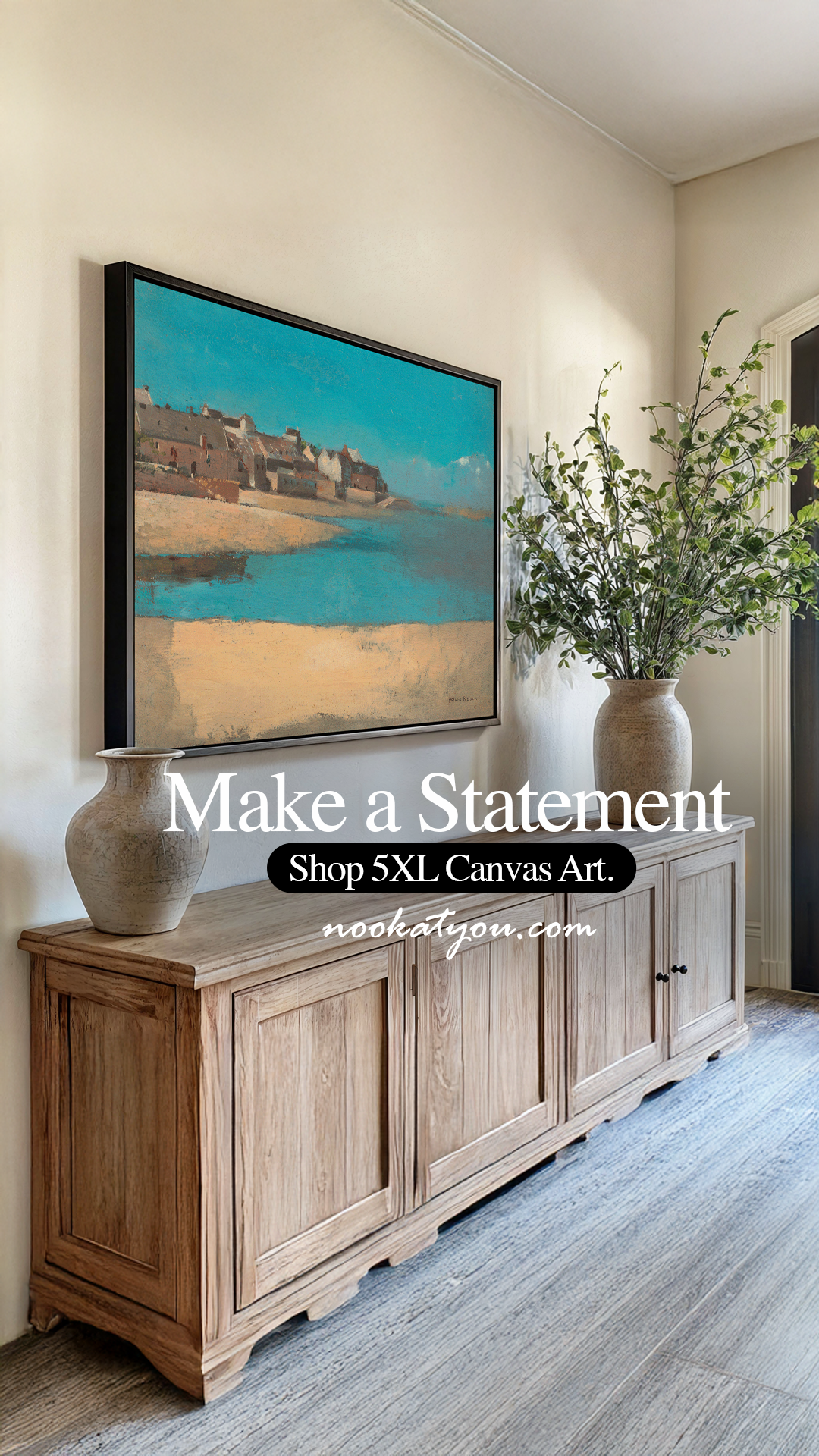 Nook At You Facebook ad: Make a Statement With 5XL Art Prints