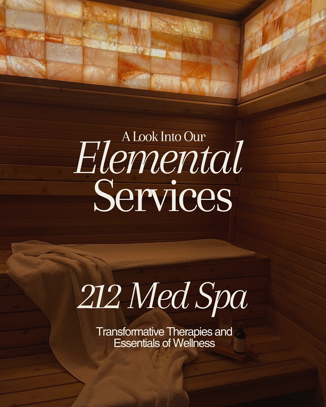 212 Med Spa - Edmonds Facebook ad: Curate your wellness journey with our Elemental Services