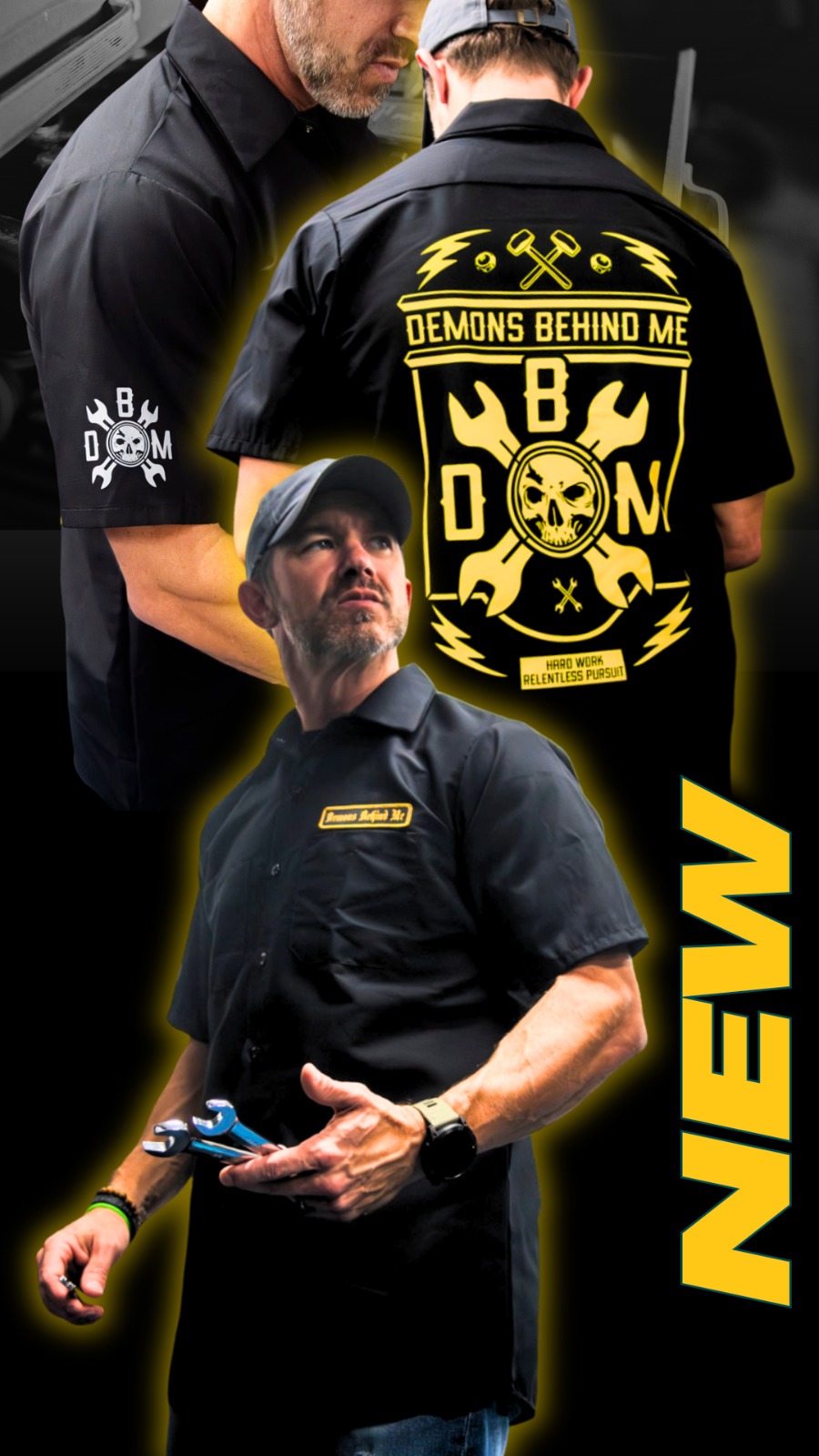 Demons Behind Me Inspirational Clothing & Apparel Facebook ad