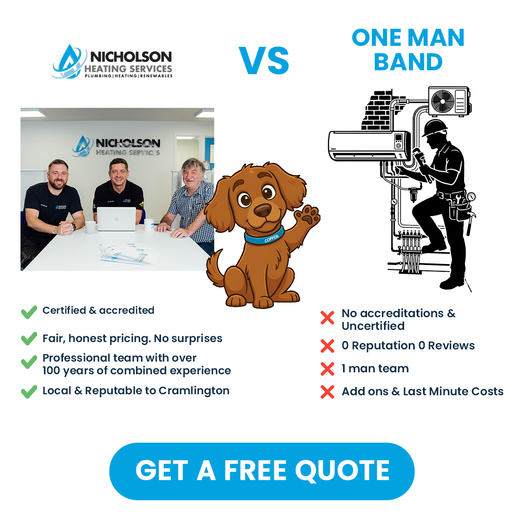 Nicholson Heating Services Facebook ad from Jun 3, 2026
