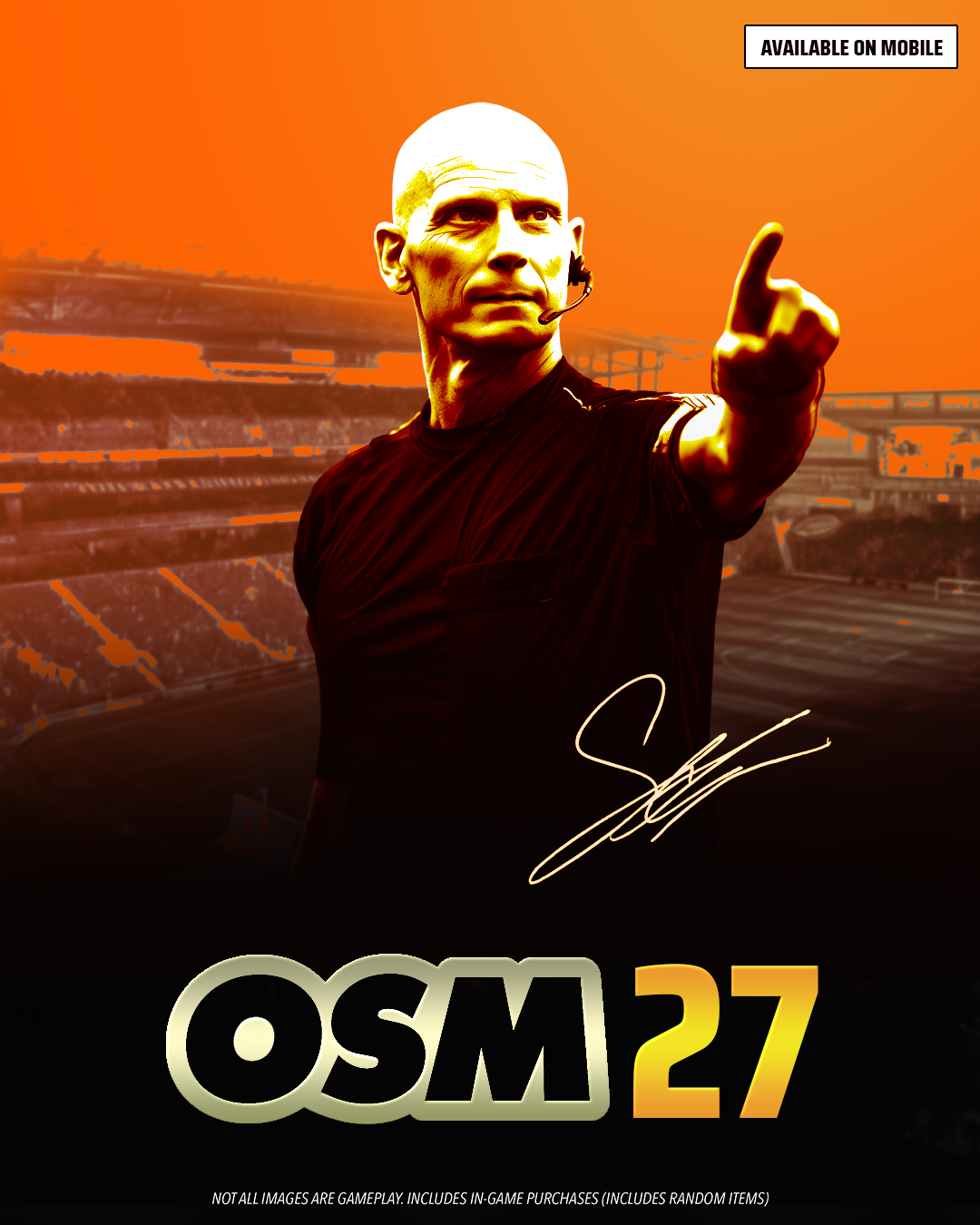 Online Soccer Manager Facebook ad