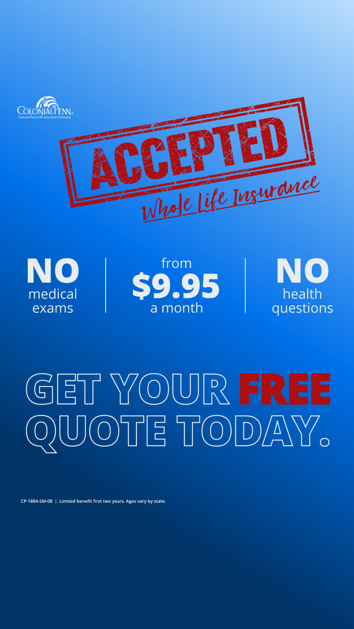 Colonial Penn Life Insurance Company Facebook ad