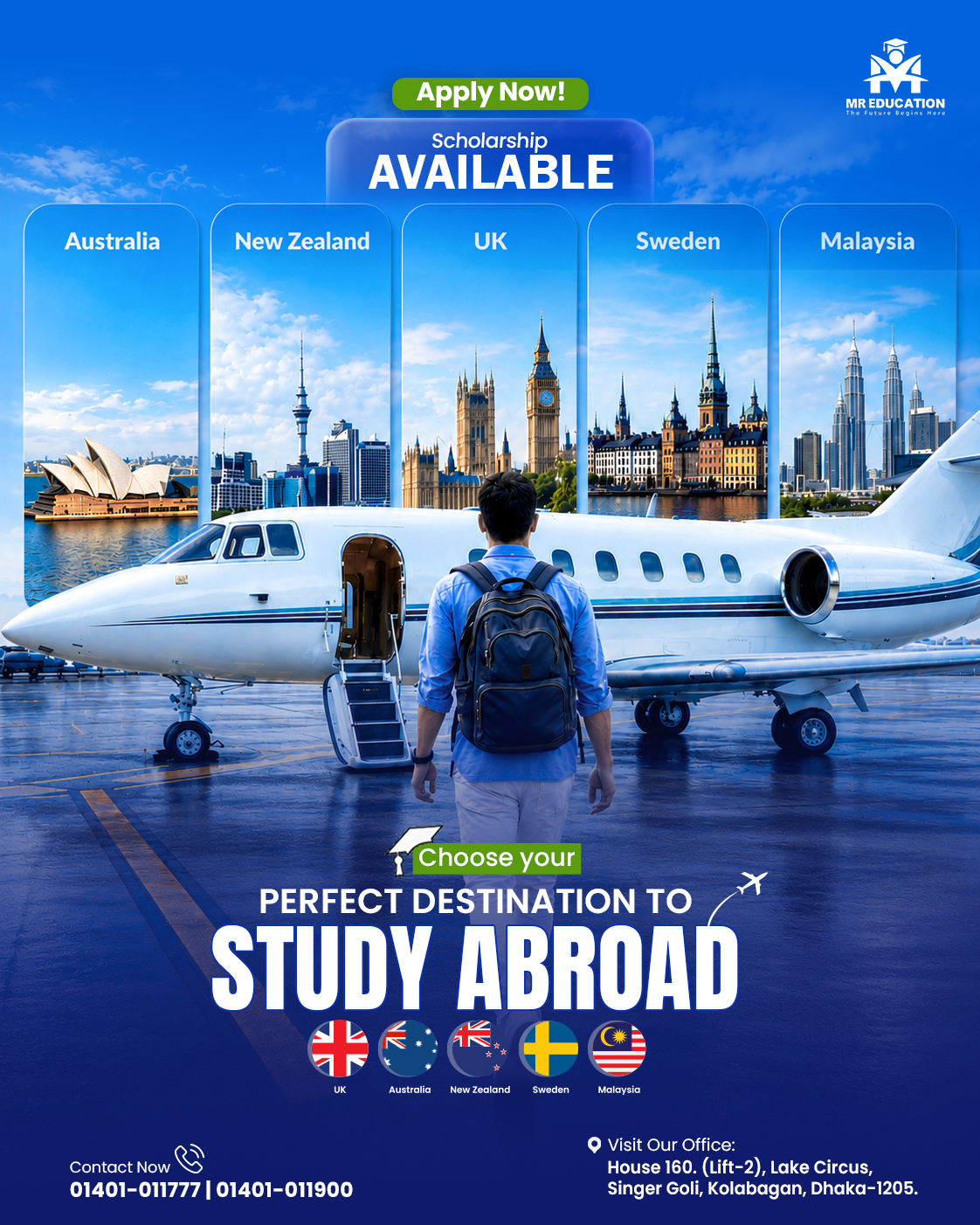 MR Education Facebook ad: Are you interested in studying in the United…