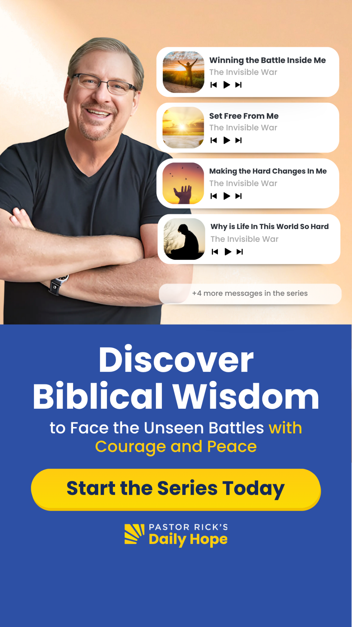 Pastor Rick Warren Facebook ad