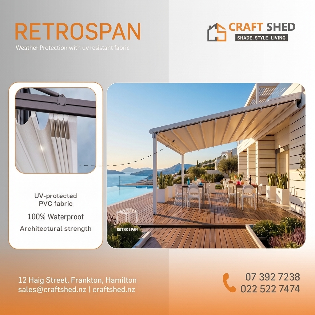 Craft Shed Hamilton - Louvres, Pergolas & Indoor/Outdoor Blinds Facebook ad: Book Free Measure and Quote