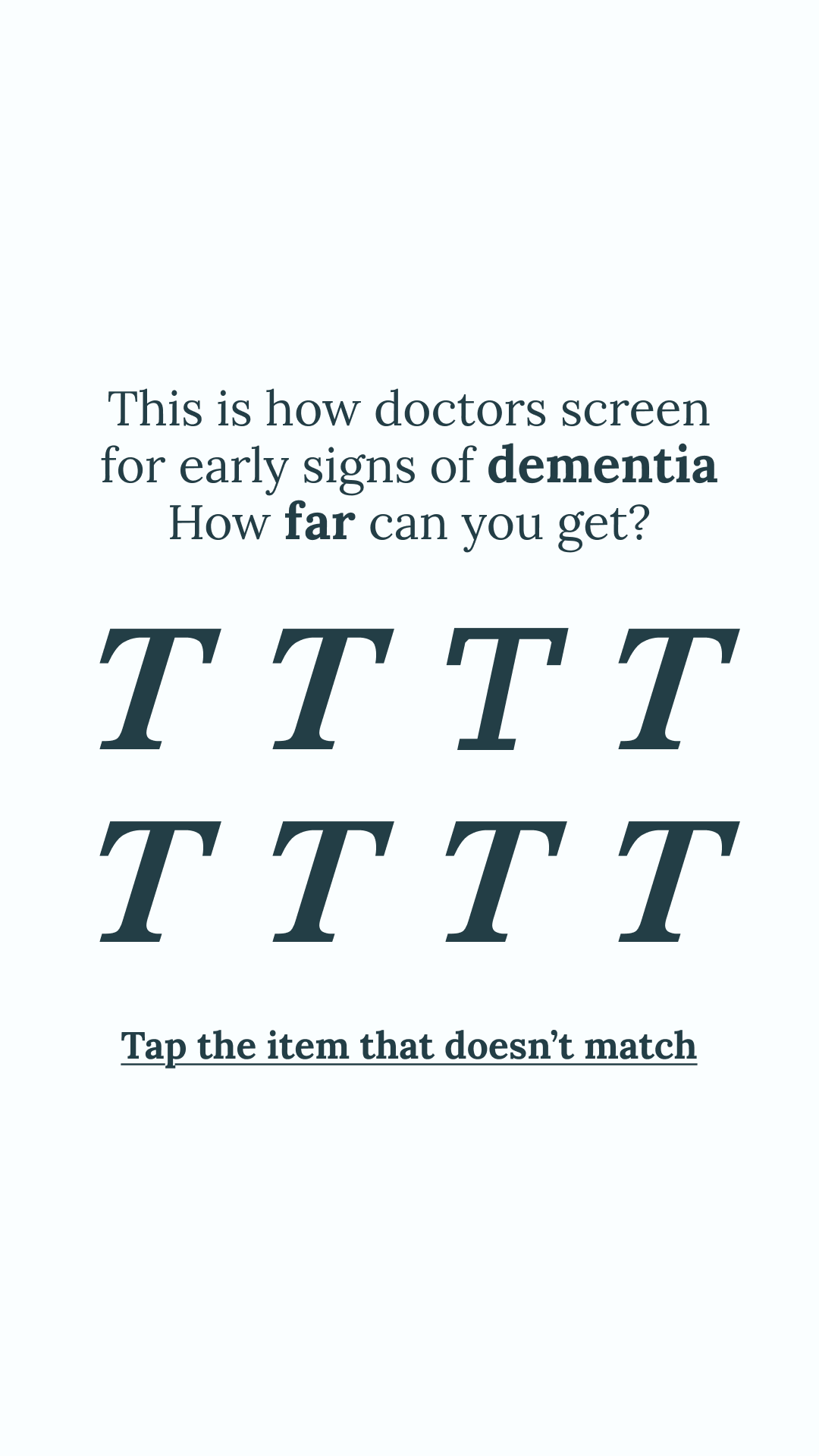 Brain Health Check Facebook ad