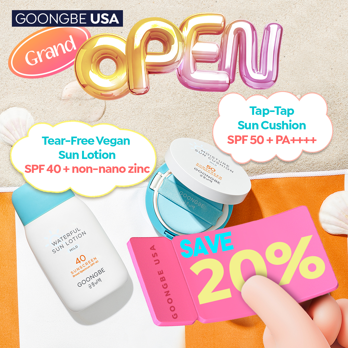 Goongbe Facebook ad: Tap-Tap Sun Cushion Kids Love