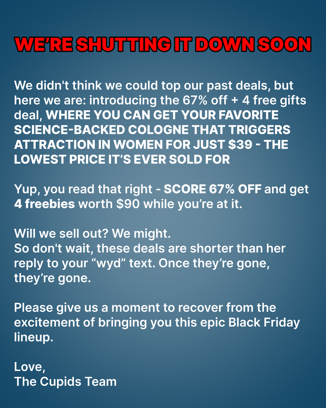Try Cupids Facebook ad
