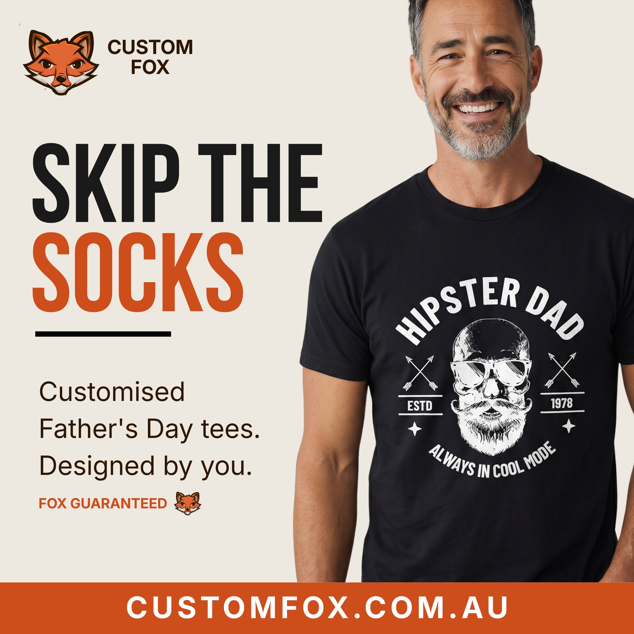 Custom Fox Facebook ad: Dad's already got the socks.